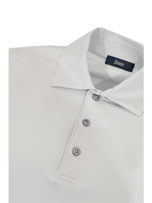 Polo in in cotone stretch Grigio Herno | JPL00142U 520039403